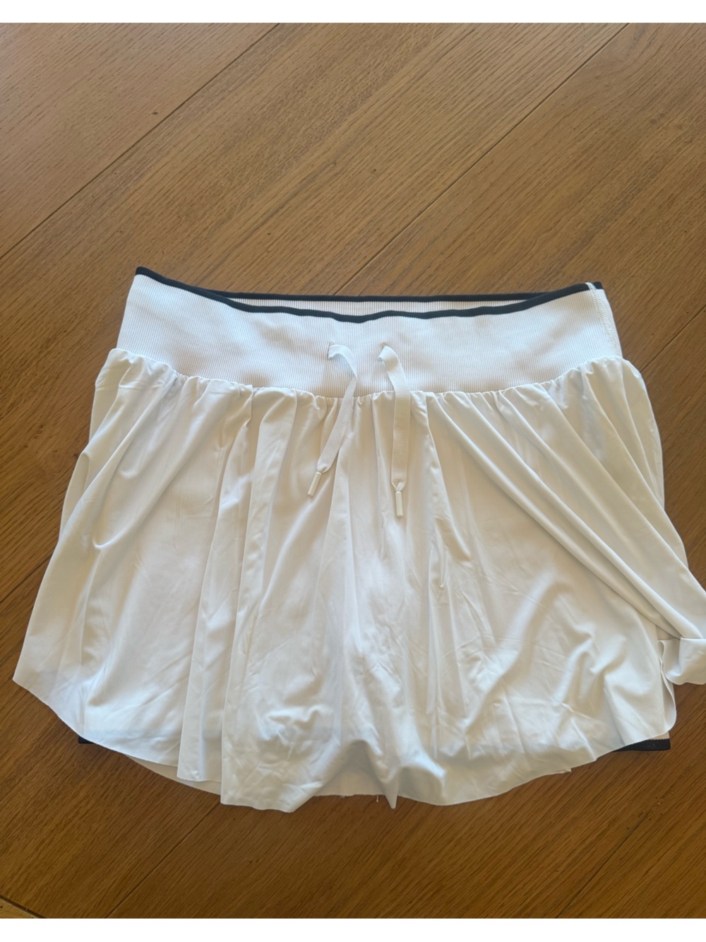 all in motion White Athletic Tennis Skirt with Black Trim